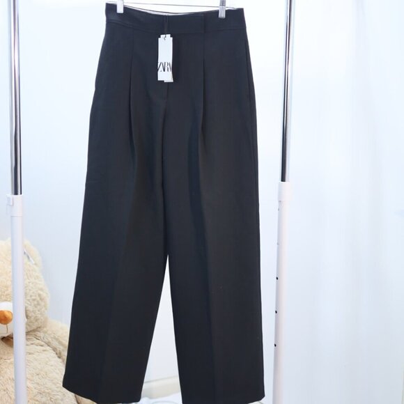 Zara The Gabrielle Trousers Pants Black 7149/044 Sz S NWT - Picture 6 of 6